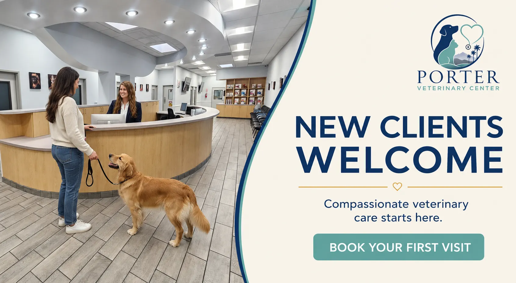 New clients welcome at Porter Veterinary Center